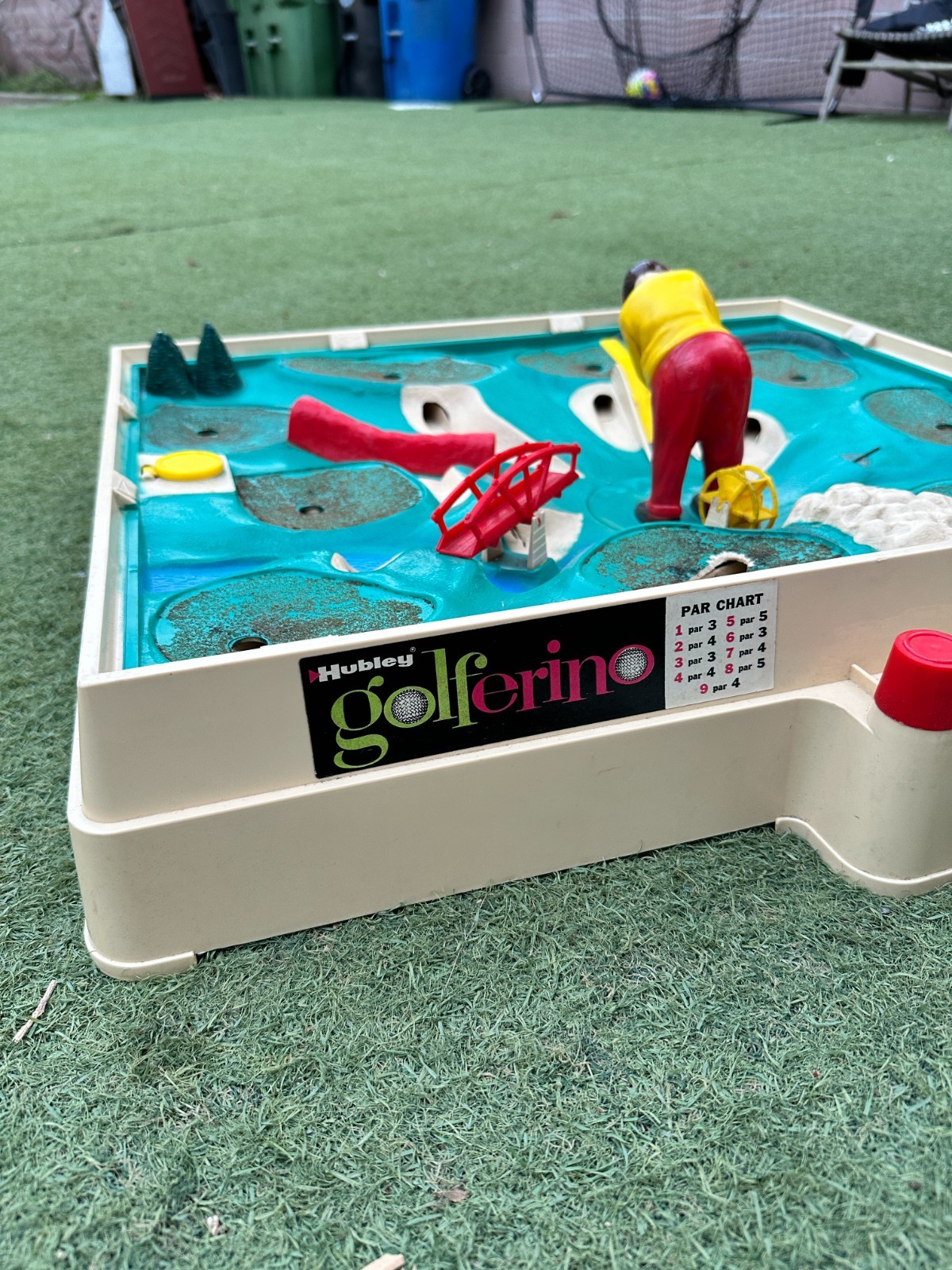 Vtg 1962 Hubley GOLFERINO Tabletop Mini Golf Game 995 Works!