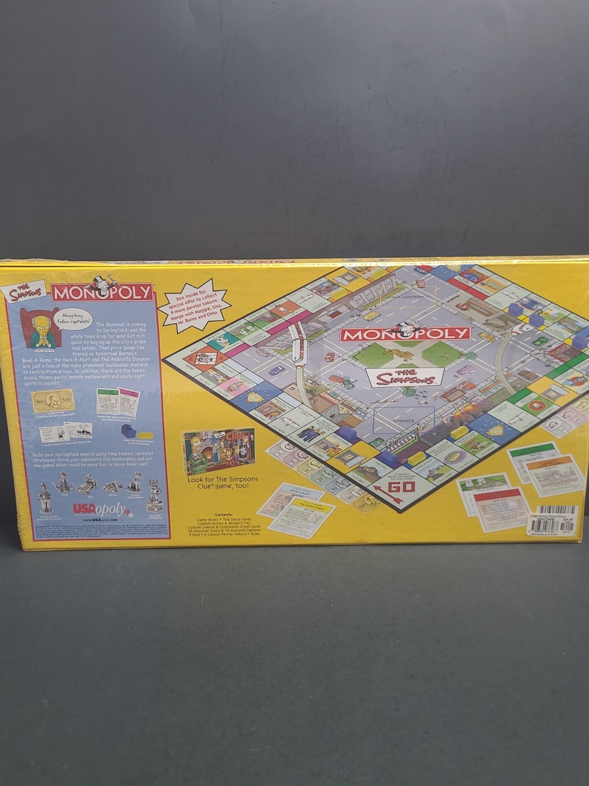 2001 Monopoly – The Simpsons Edition – NEW Factory Sealed