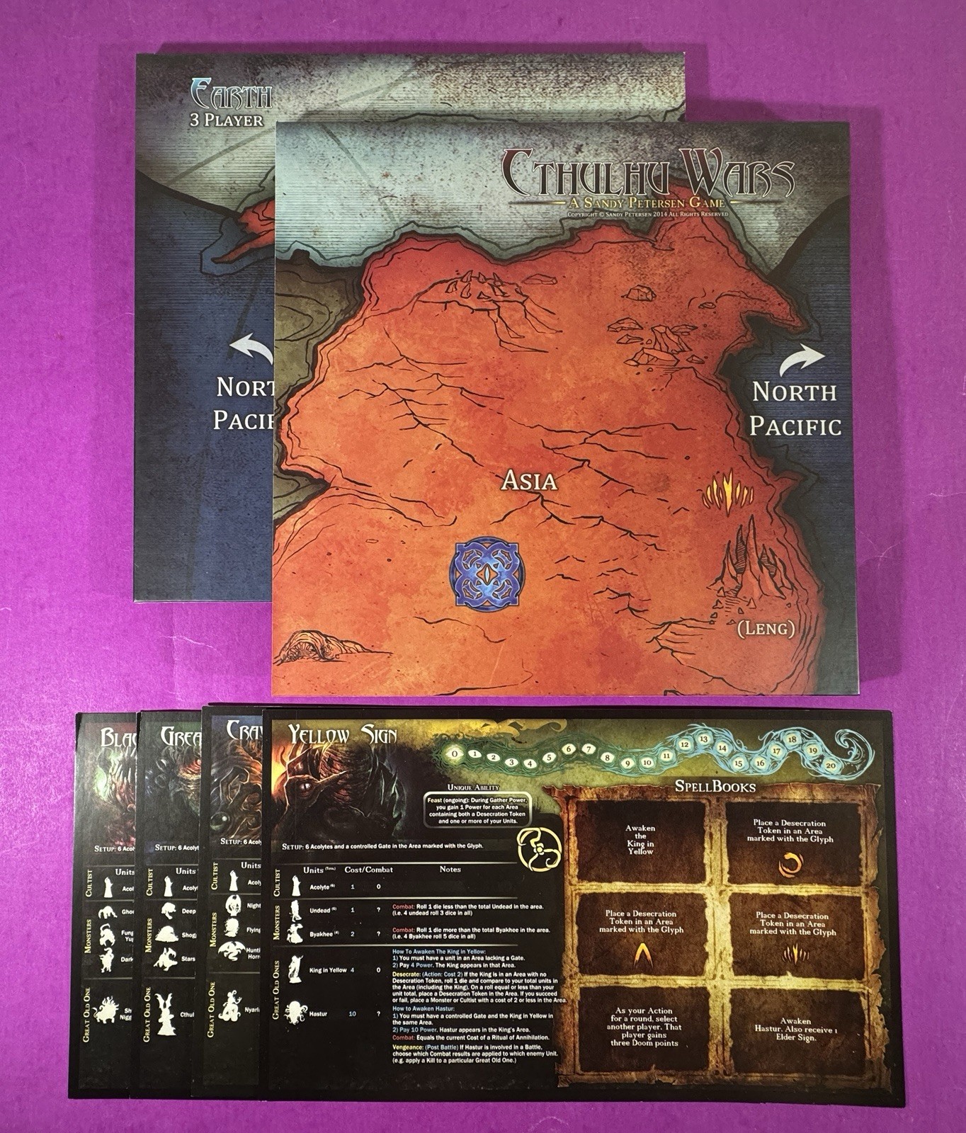 Cthulhu Wars A SANDY PETERSEN Game Kickstarter First Edition 2014 Green Games