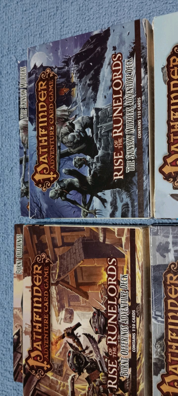 Pathfinder Bundle of All 6 Adventure Card Game Rise of The Runelords