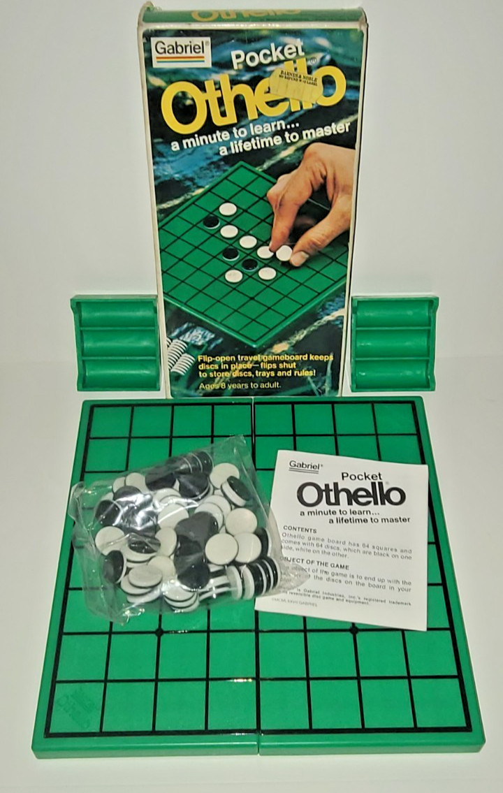 1970s OTHELLO Board Game POCKET Version By GABRIEL Sealed DISCS Pk – NOS w/Box