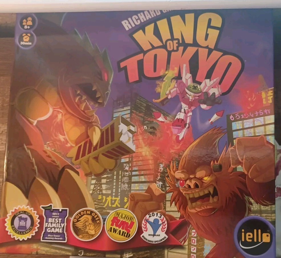 KING of TOKYO Board Game IELLO Richard Garfield 2014 – COMPLETE EXCELLENT