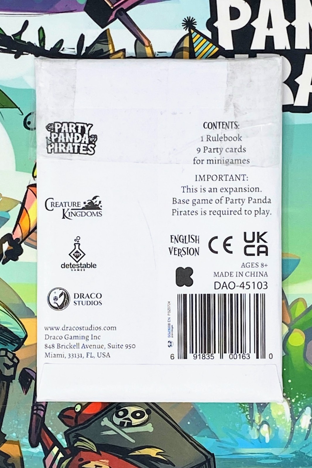Draco Studios Party Panda Pirates Deluxe Edition & Avian Trilogy NEW SEALED
