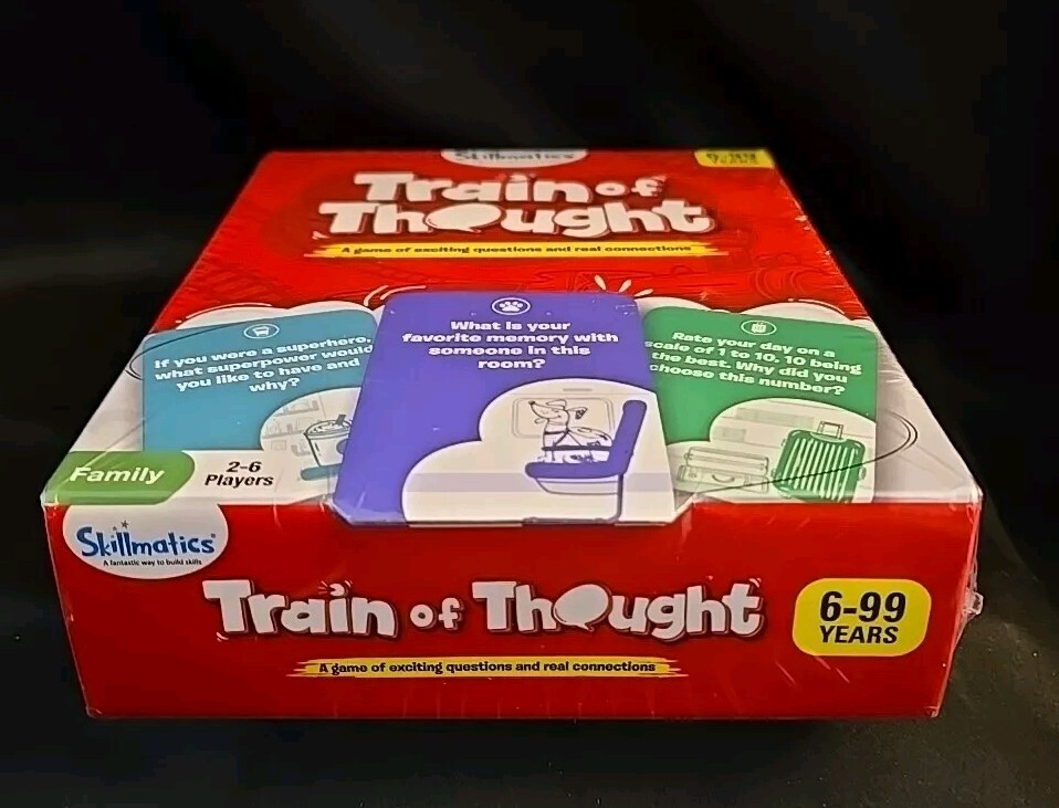 New Skillmatics Card Game Train of Thought Fun for Family Game Night Educational