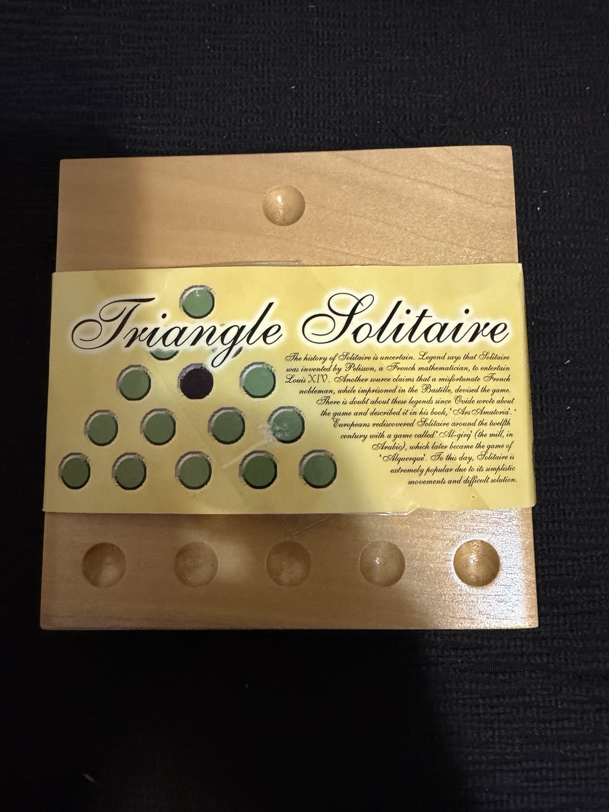 Channel Craft – TRIANGLE SOLITAIRE TRAVELER – Wooden Game
