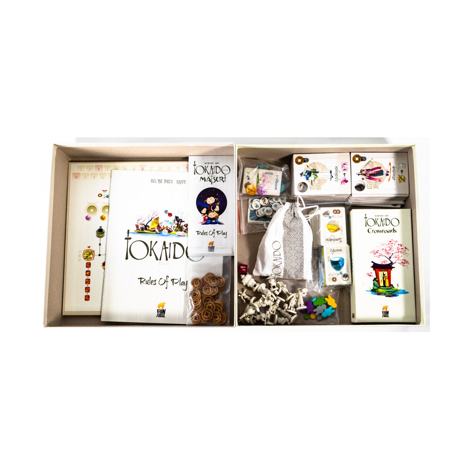 Funforge Tokaido Collection #9 – Base Game + 2 Expansions + Extras! VG+/NM