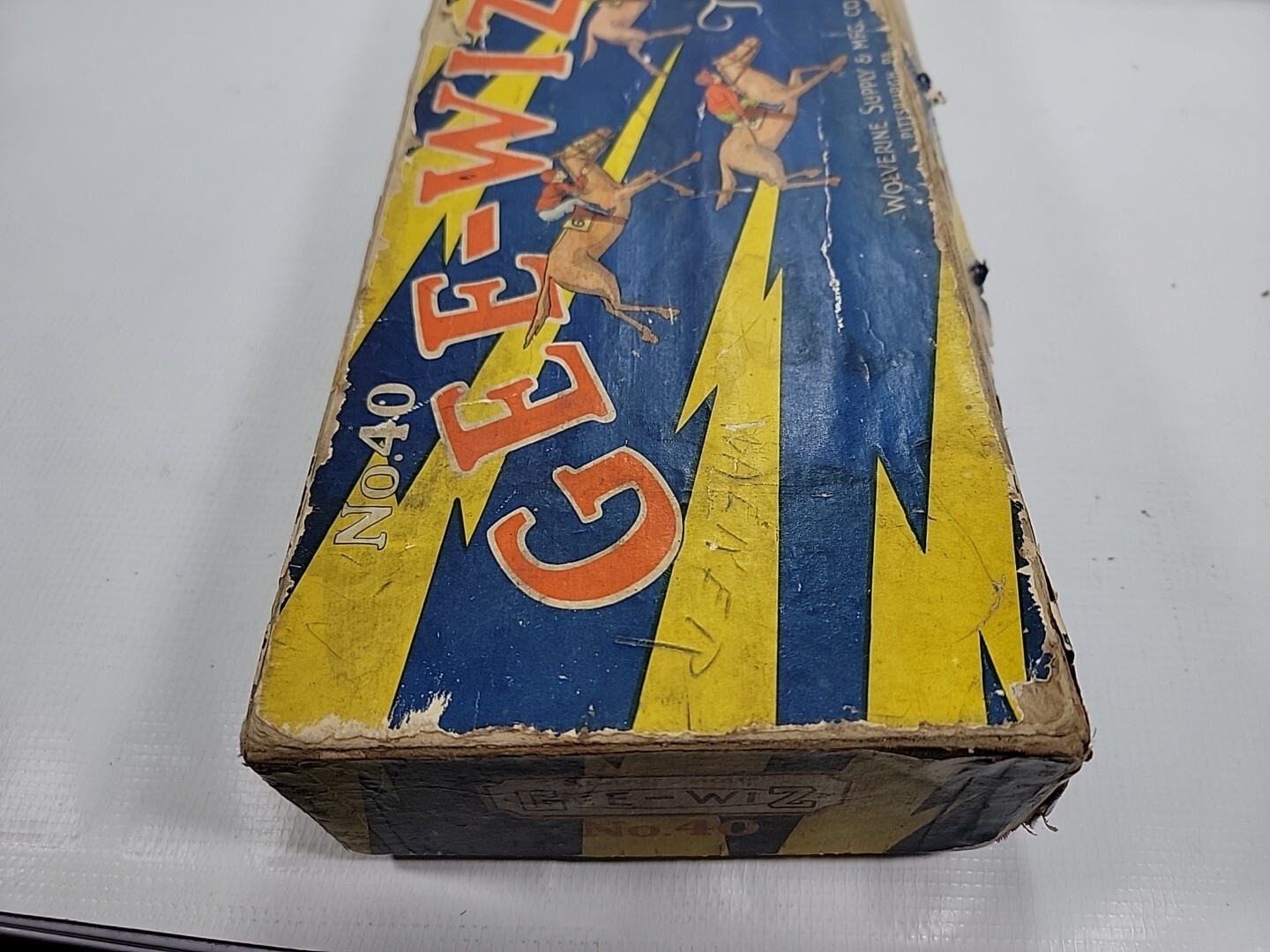 Vintage Gee-Wiz No.40 – Racing Game Tin Litho Simulator Wolverine Horse
