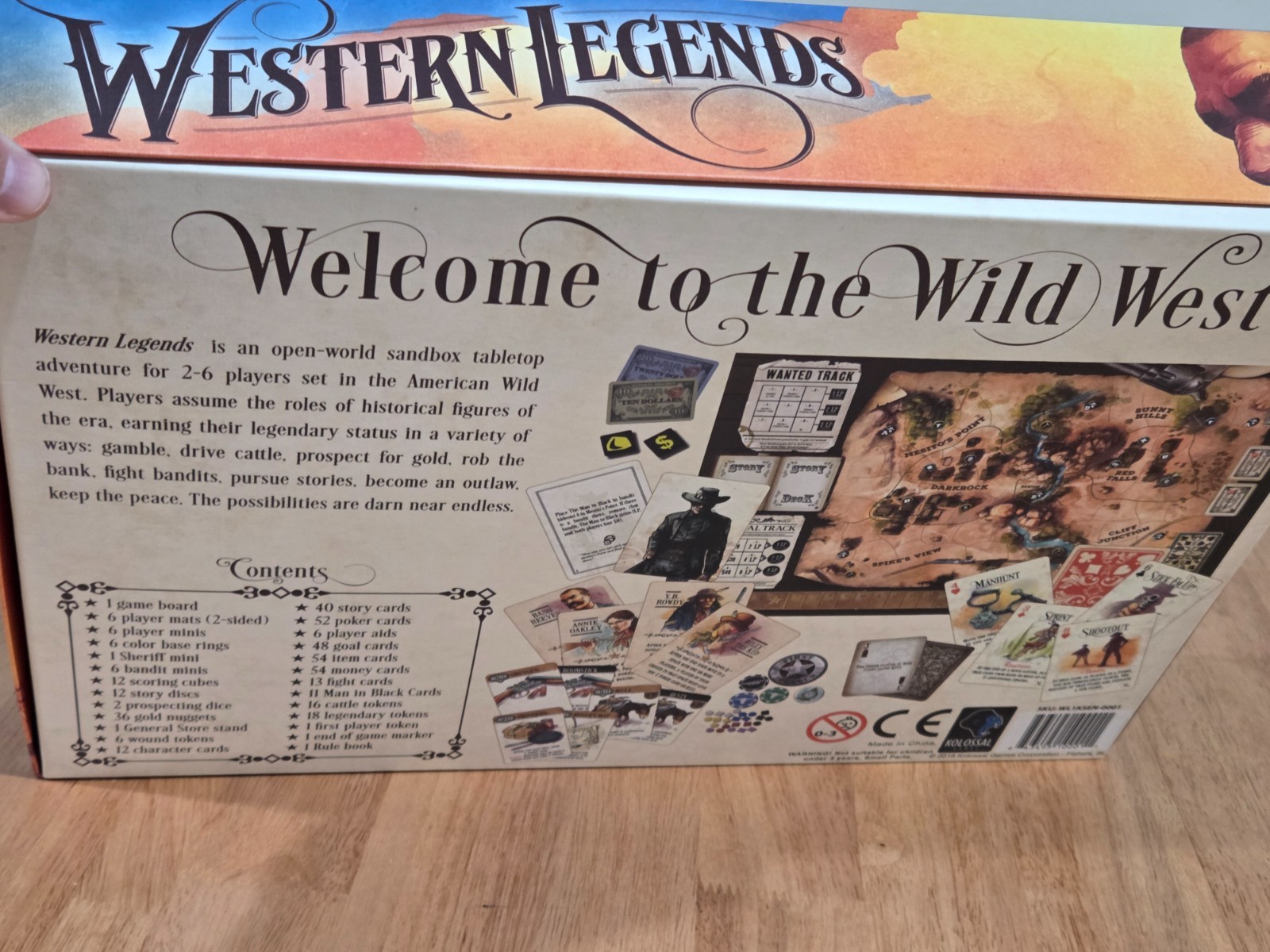 Western Legends Board Game – Missing Rulebook (printed replacement)