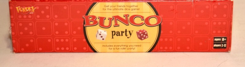 Fundex Bunco Party Dice Game – 2 to 12 Players – 2004 – New