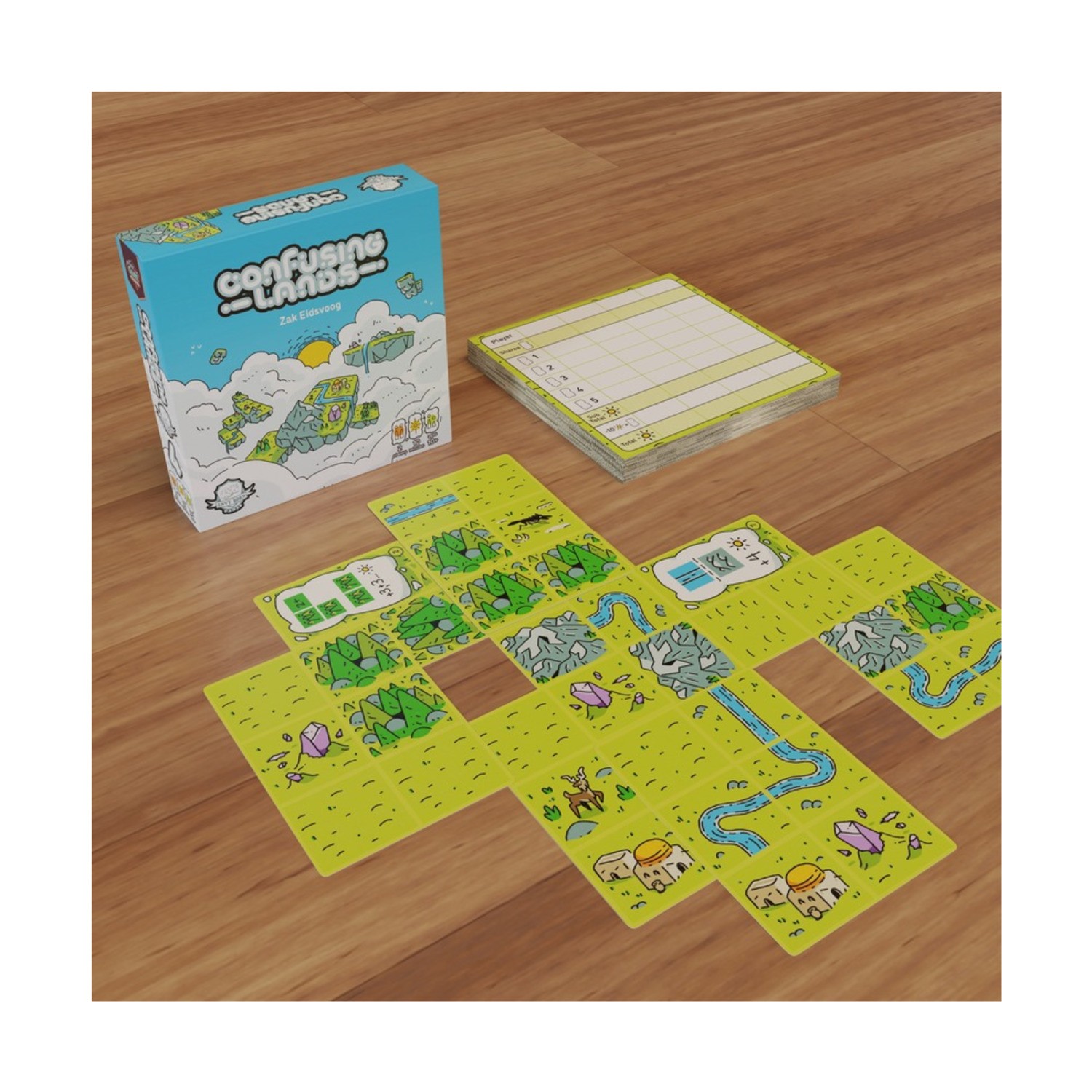 Envy Born Board Game Confusing Lands Box NM