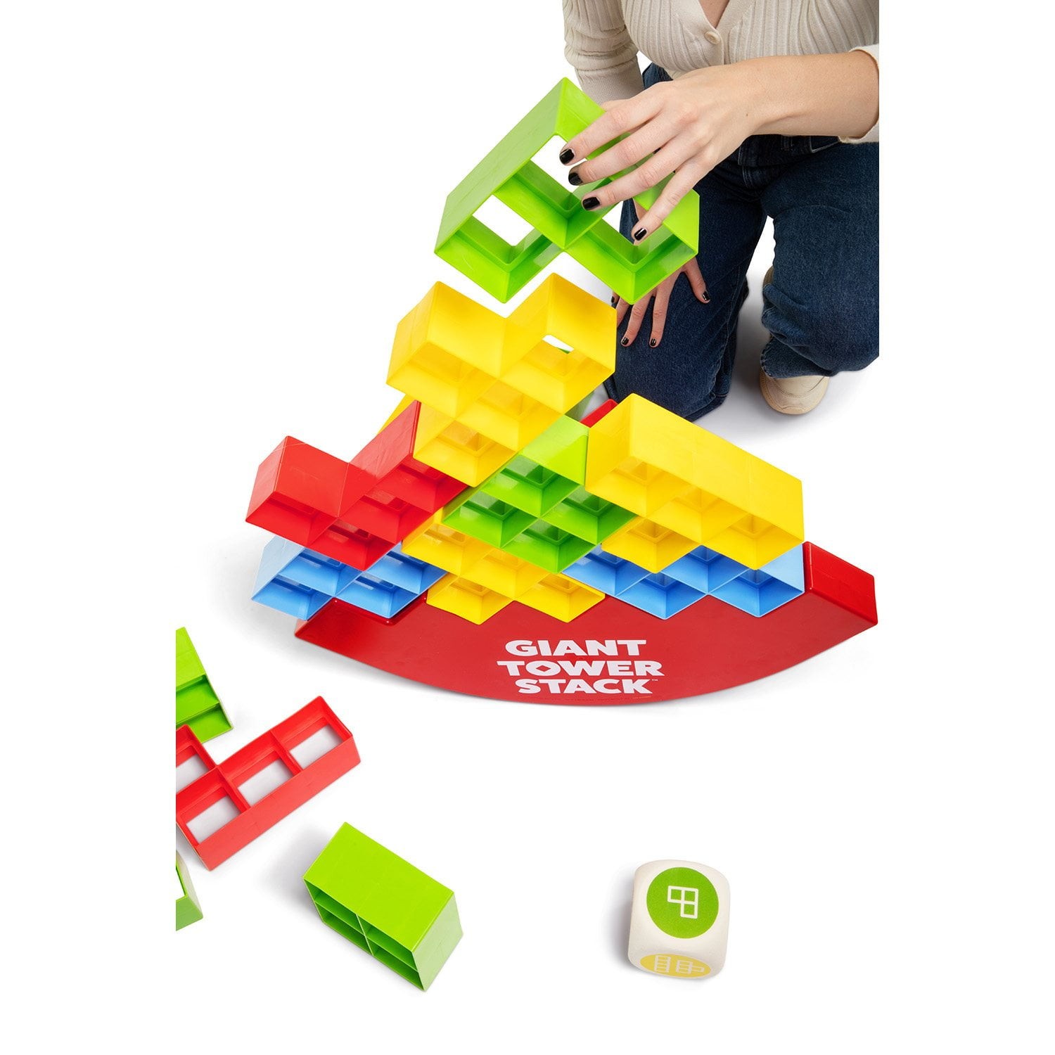 🏰 Giant Tower Stack – Fun for All Ages 🎉SAMEDAYSHIPP!!!