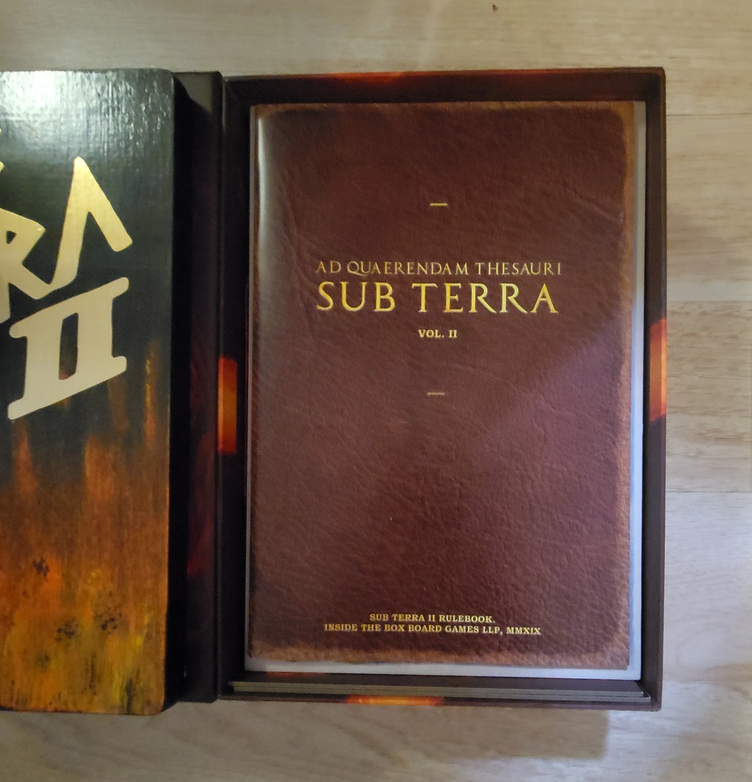 Sub Terra II Board Game + Custom Made Wooden Insert + Custom Painted Miniatures