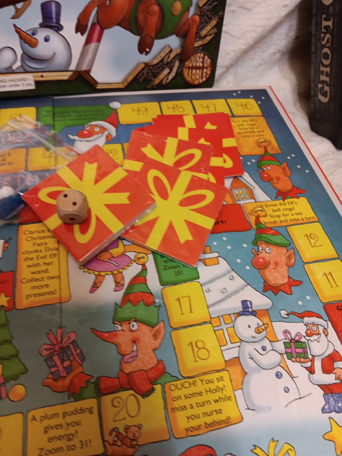HOUSE OF MARBLES – THE NIGHT BEFORE CHRISTMAS BOARD GAME Complete Rare Fast Ship
