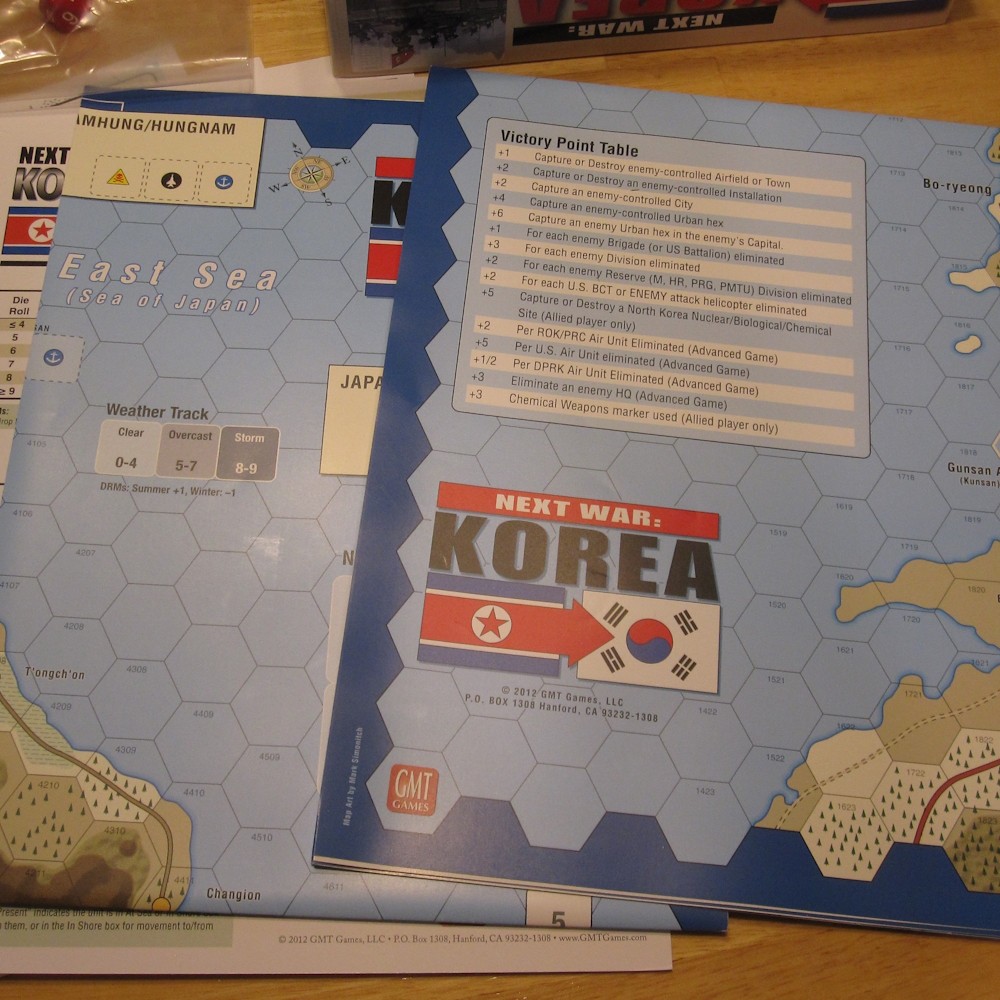 Excellent 2012 GMT ***NEXT WAR: KOREA*** Alternate History Strategy Board Game