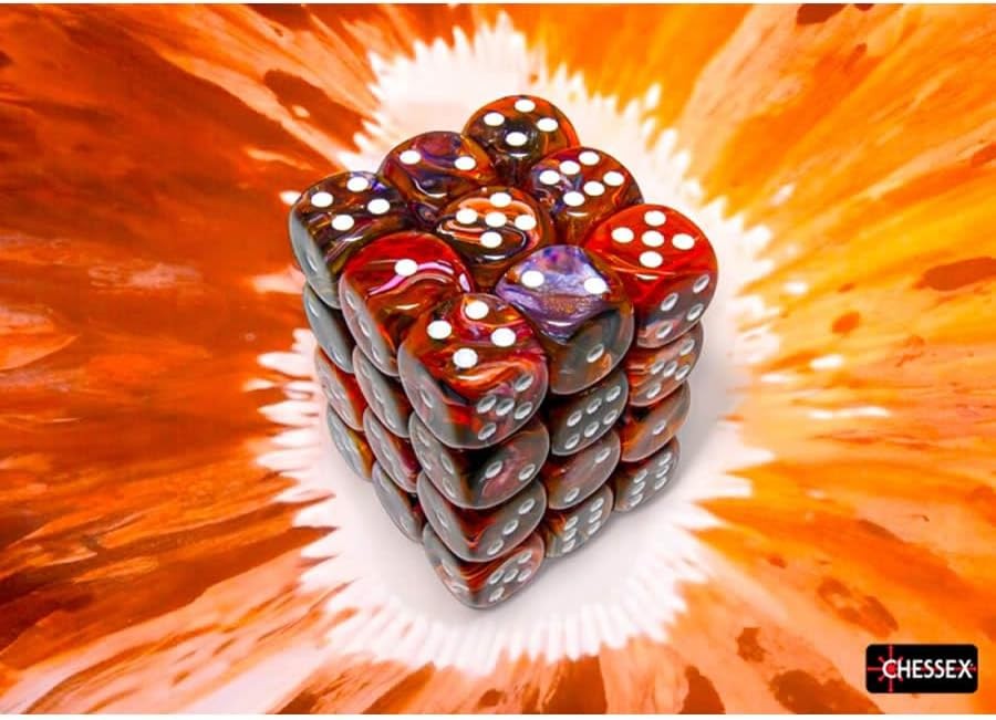 Chessex – Festive 12mm D6 Dice Block – Symphony