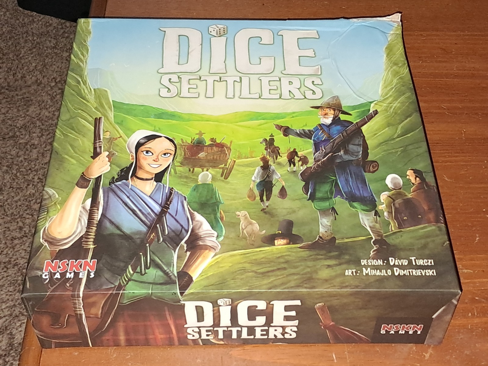DICE SETTLERS Board Game NSKN Games Complete 1-4 Players