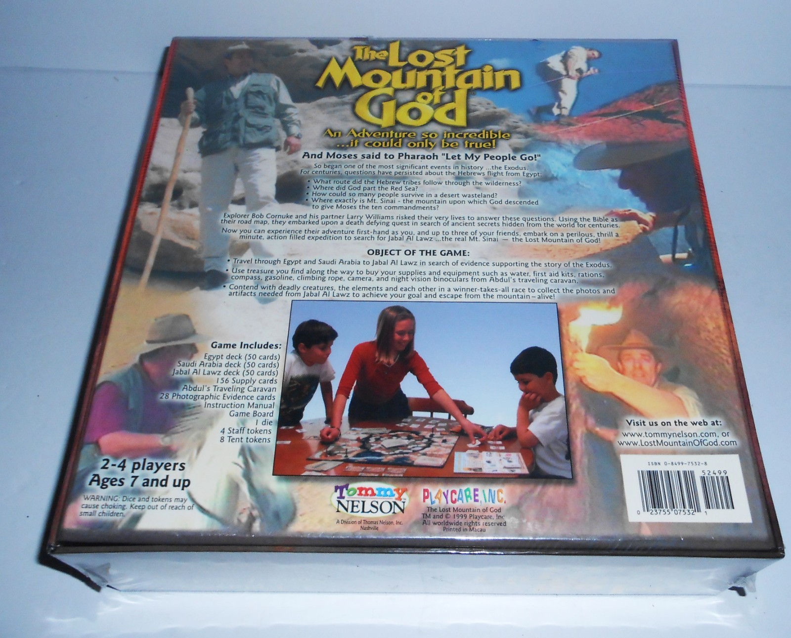 LOST MOUNTAIN OF GOD BOARD GAME BIBLICAL ADVENTURE 1999 NEW SEALED