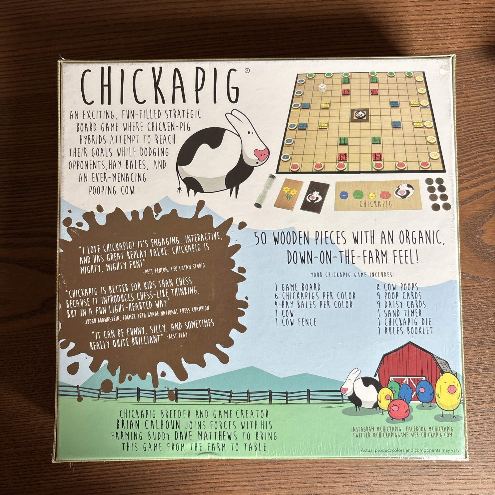 New Sealed Chickapig Strategic Family Fun Board Game 2-4 Players Ages 8+