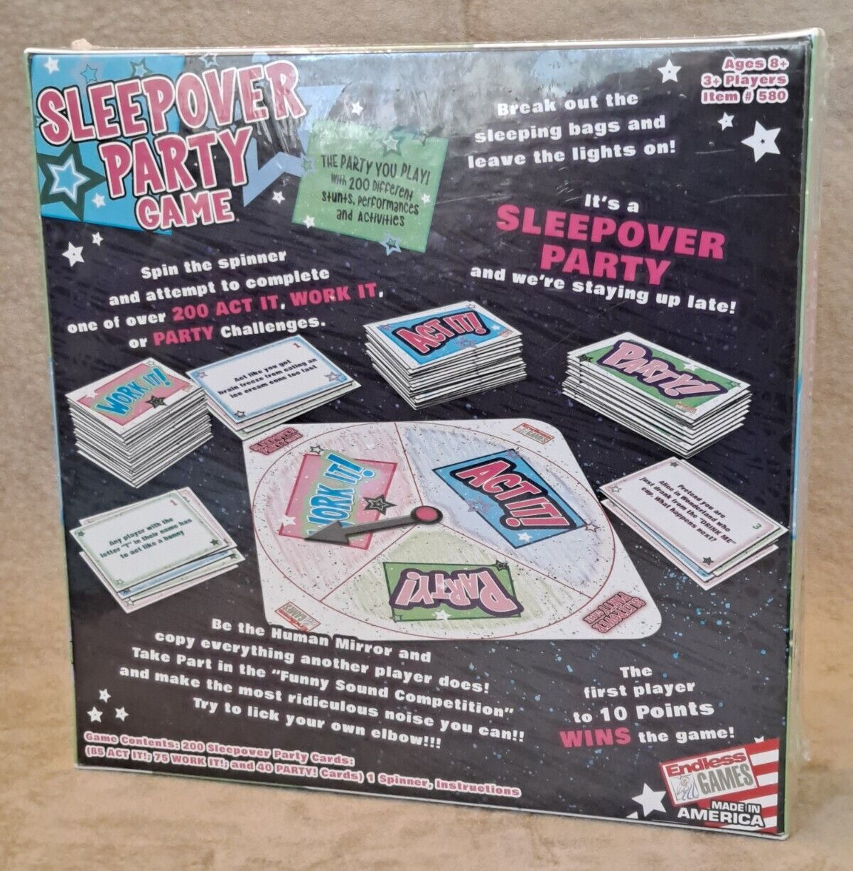 Sleepover Party Game Age 8 – Adult 3+ Players Brand New & Sealed!