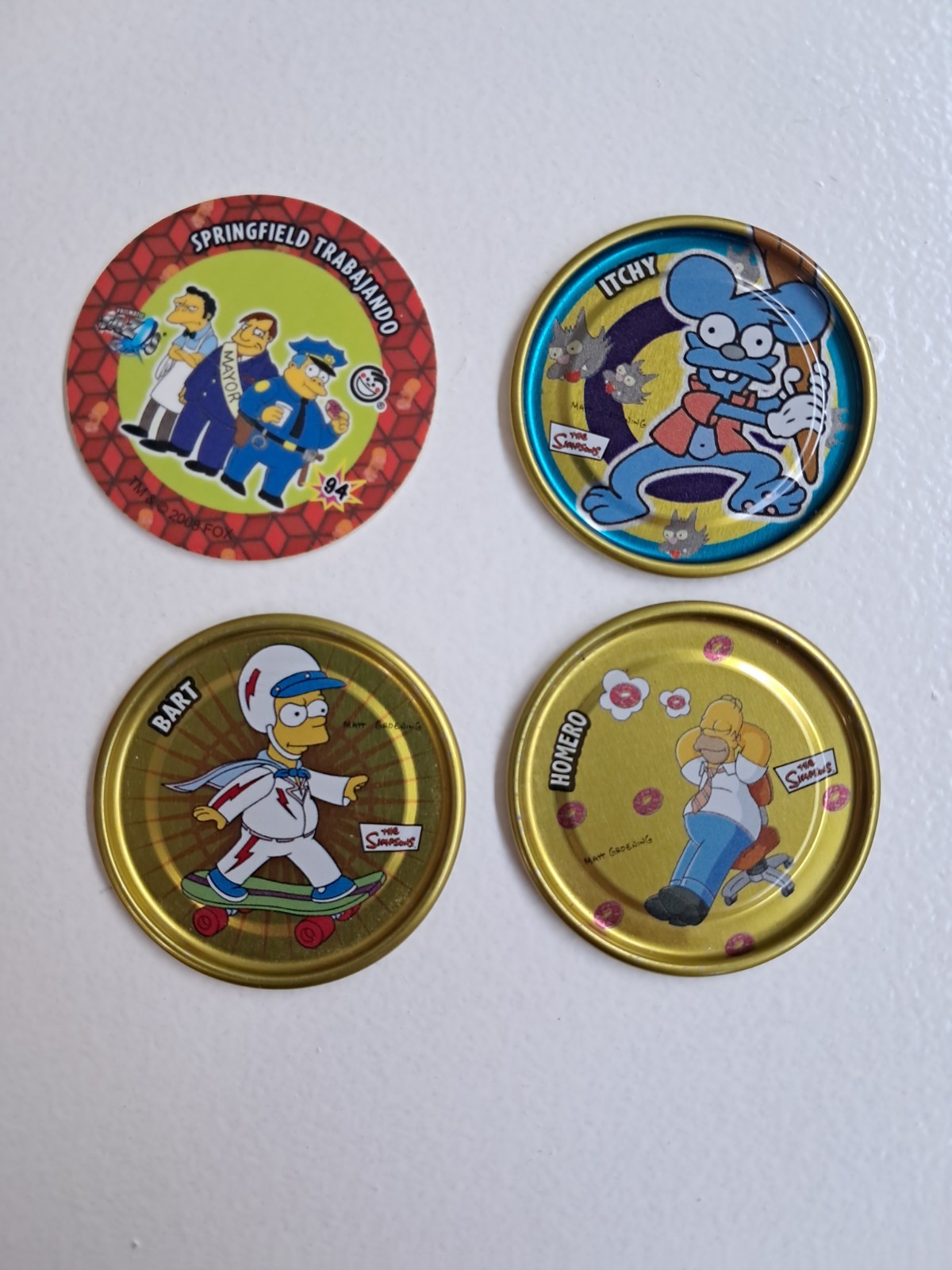 Vintage THE SIMPSONS Antique Tazos Taso Pogs