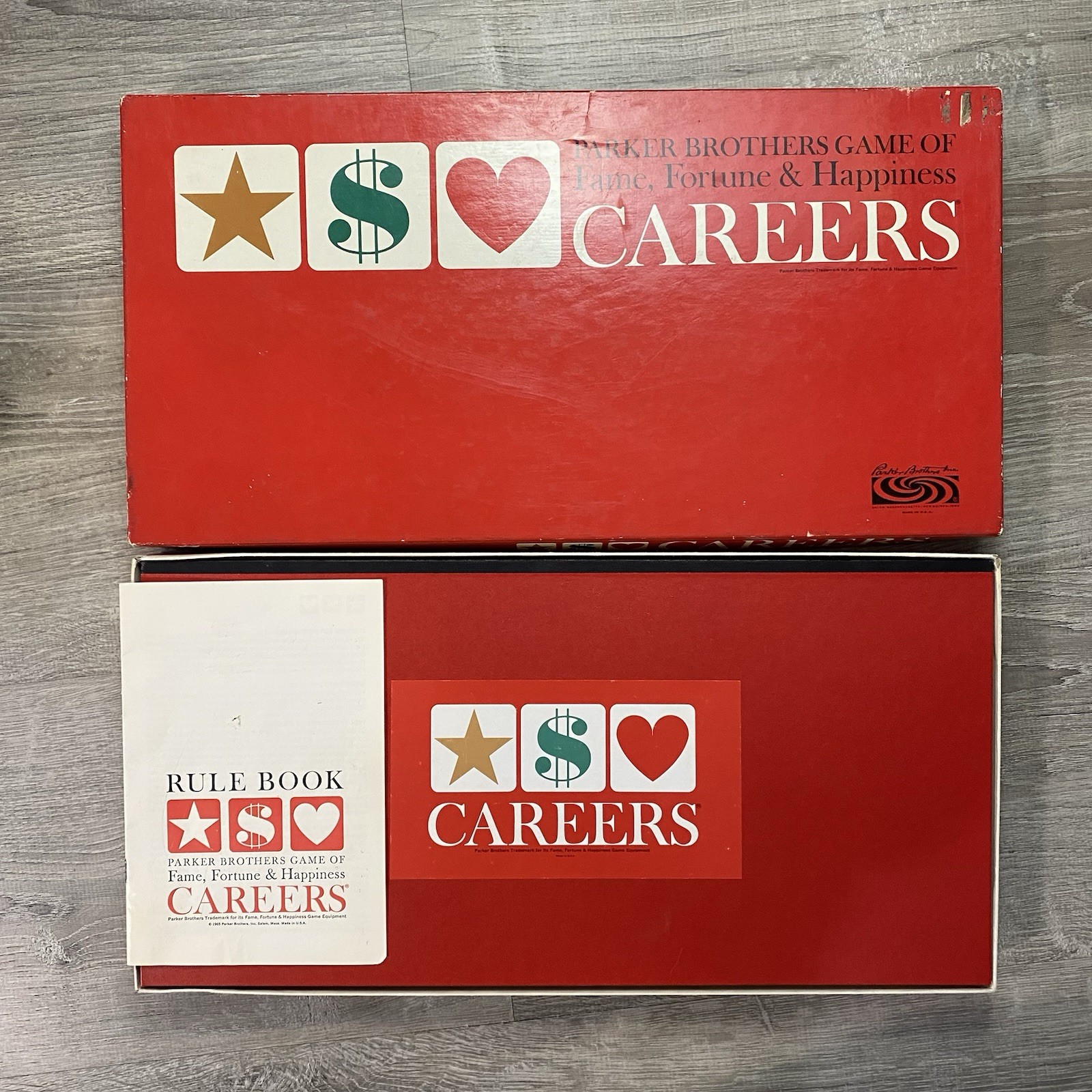 Vintage 1965 Parker Brothers Career Board Game ~ Family Fame Fortune Happiness