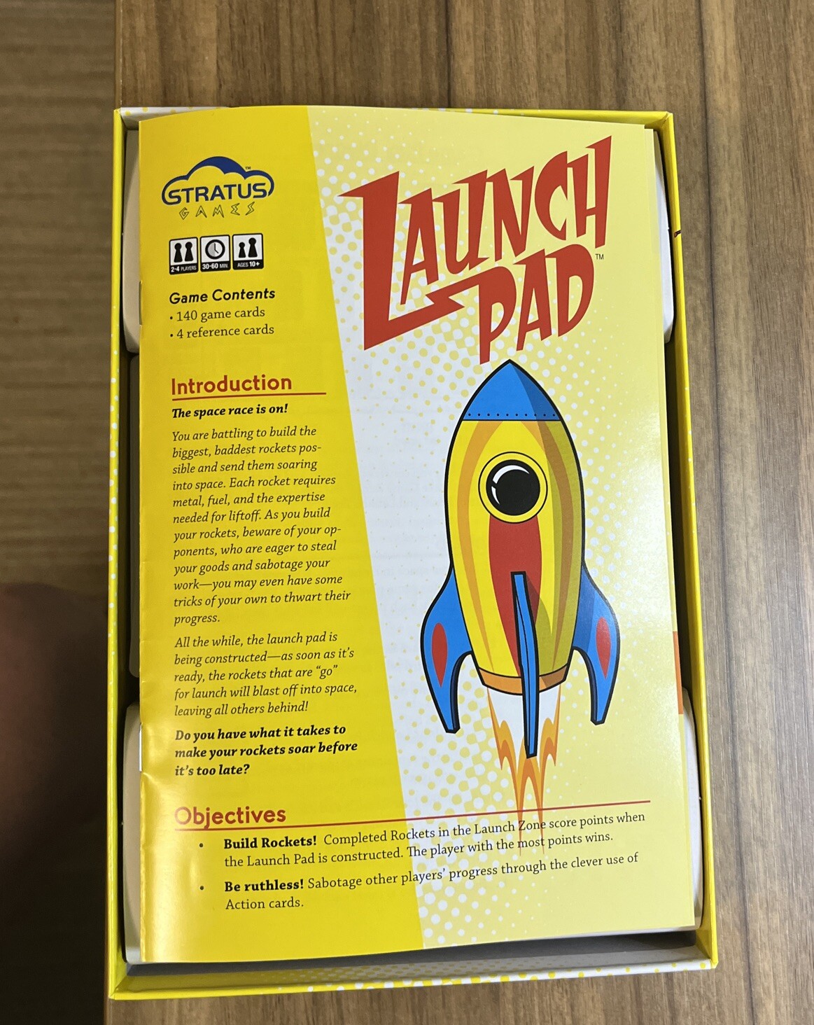 Launch Pad 2010 Card Game Stratus Complete 2-4 Players 30-60 Minutes Ages 10+