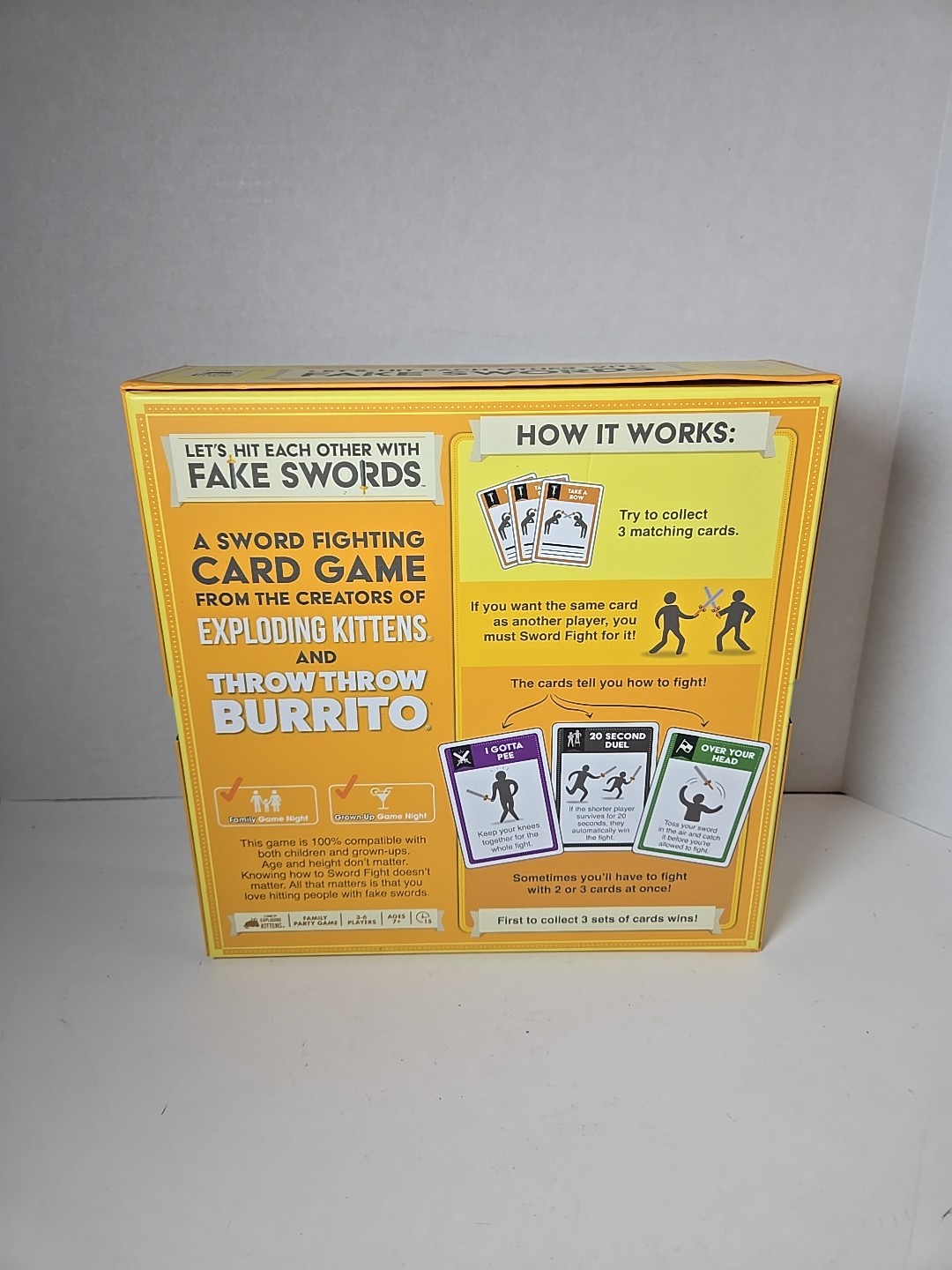 Let’s Hit Each Other With Fake Swords by Exploding Kittens – 3-6 Players Age 7+