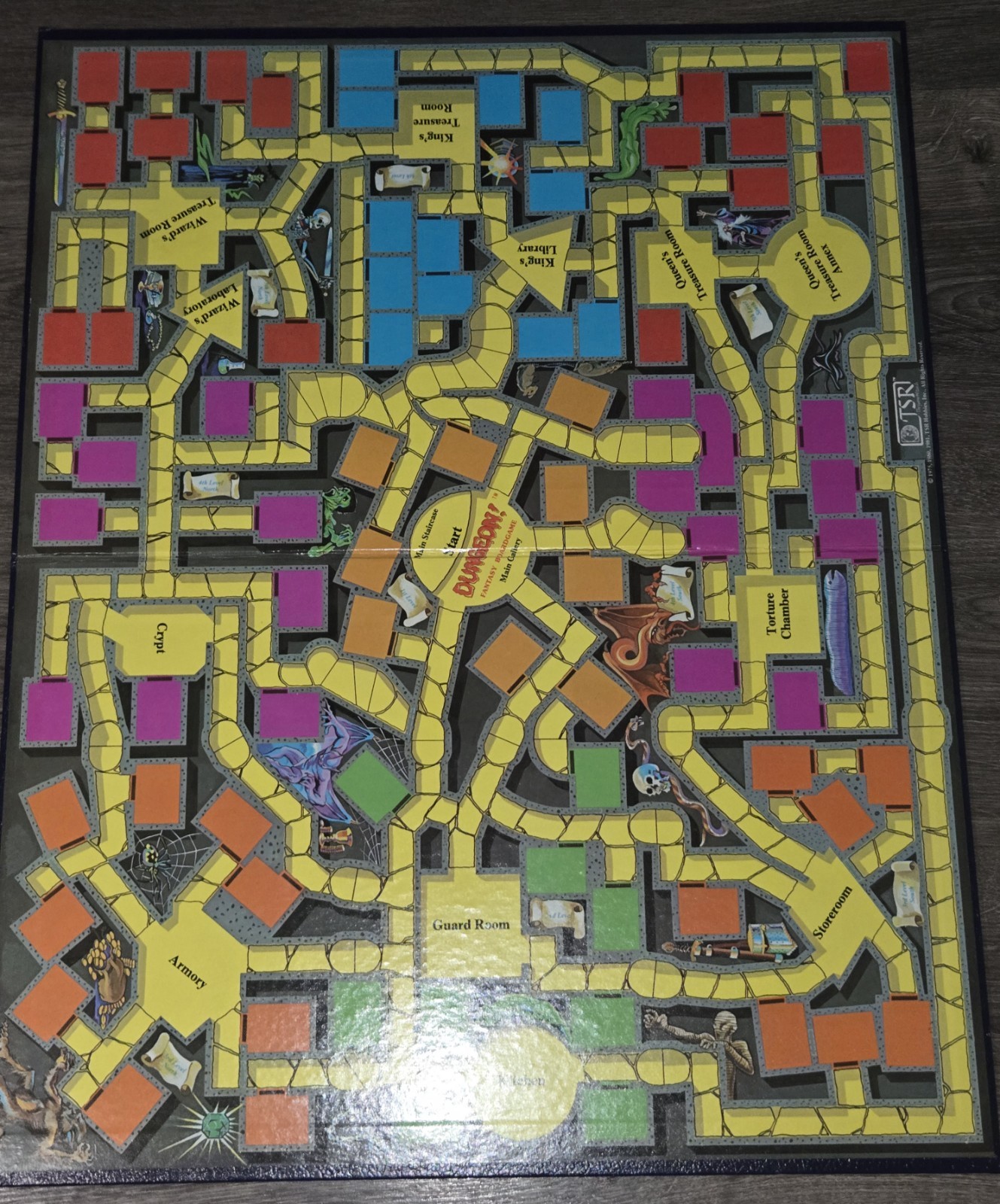 TSR Dungeon! Board Game 1981 VINTAGE – 99% COMPLETE W/INSERTS GREAT CONDITION!