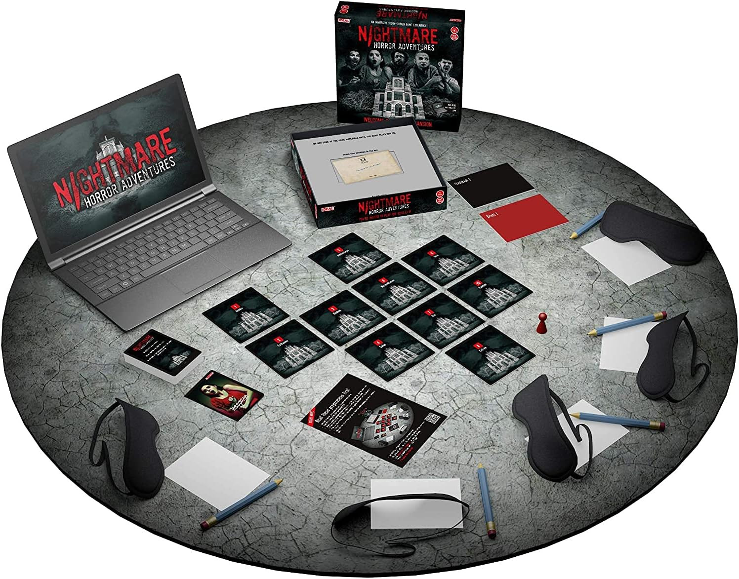 Nightmare Horror Adventures | Murder Mystery Board Game for Adults and Teens