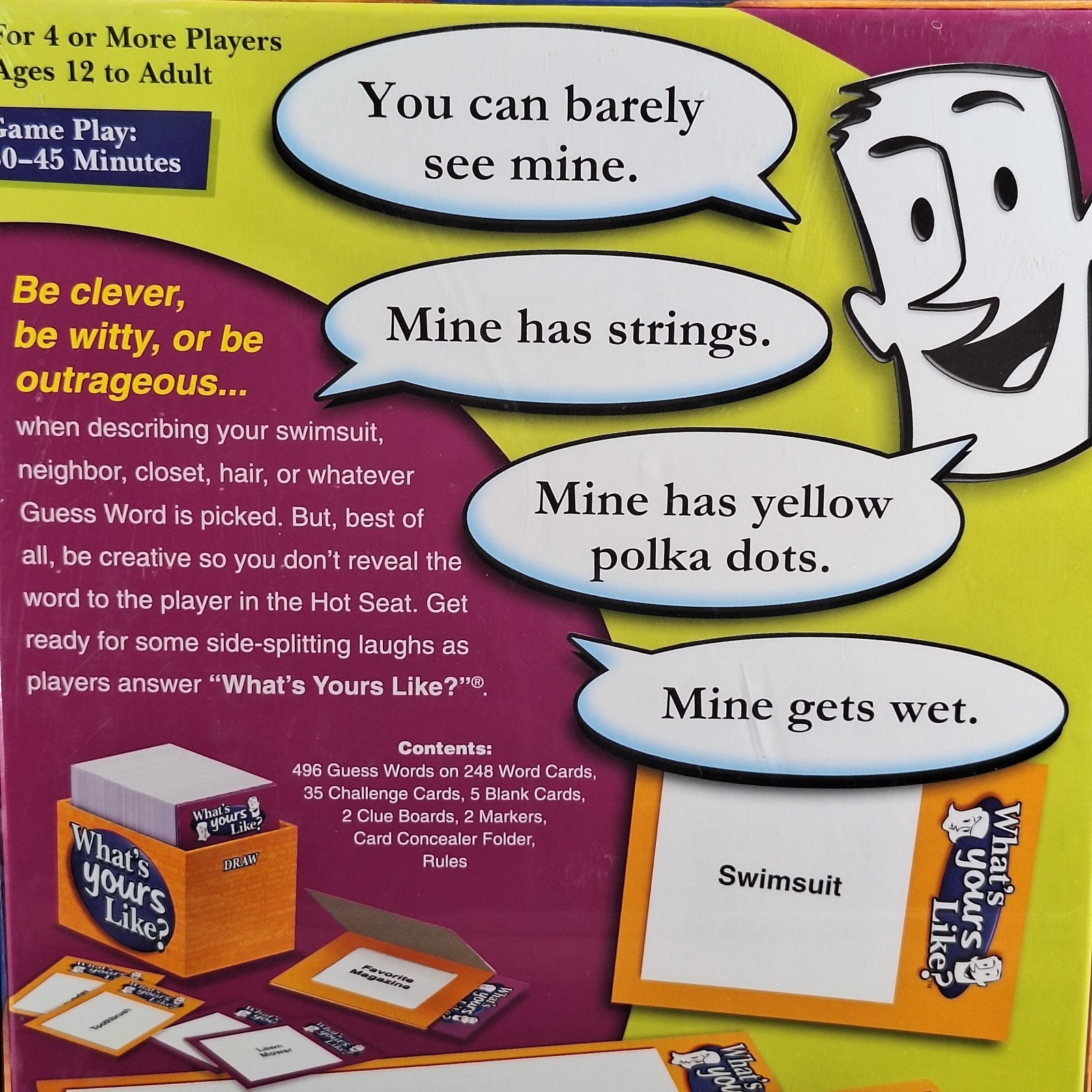 What’s Yours Like? Party Game by Patch Ages 12+ 4+ Players Fun Adult Board