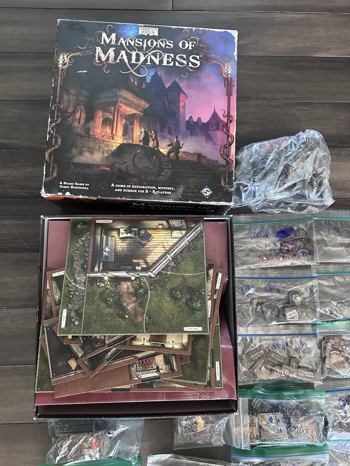 Mansions of Madness First Edition Board Game 2010 Fantasy Flight 98% Complete