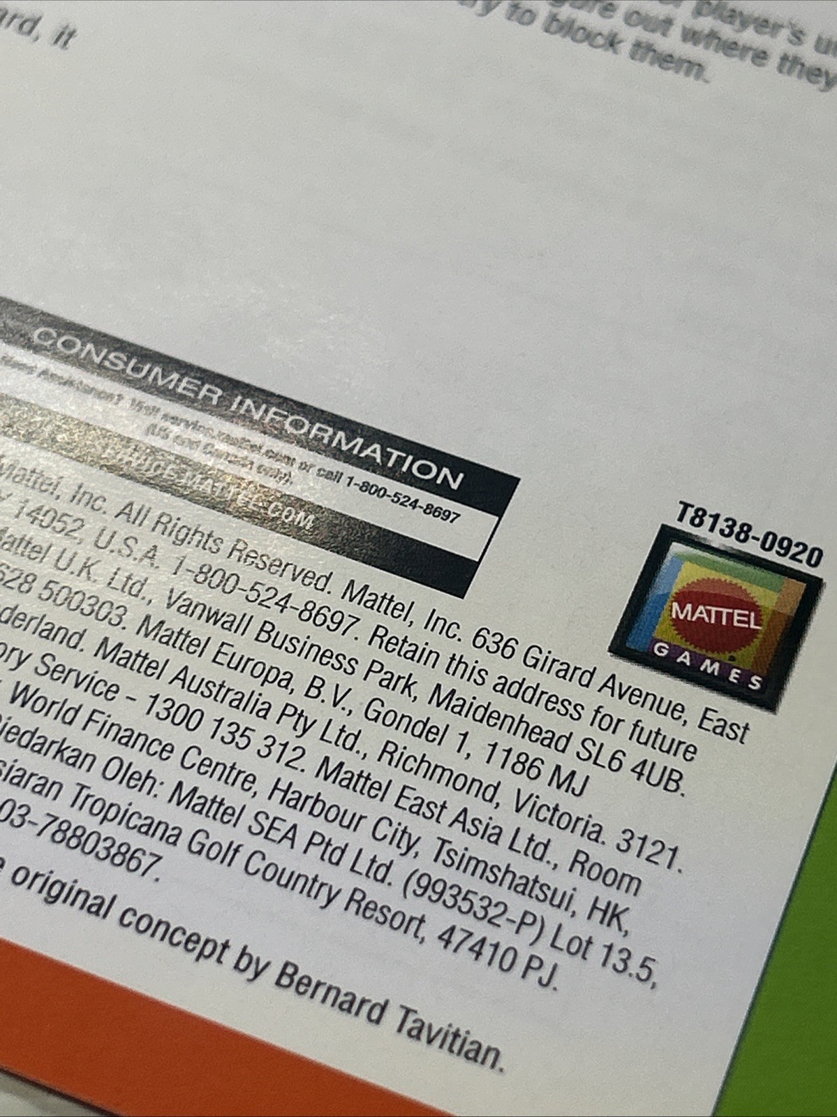 Blokus Junior Instruction Sheet Mattel Original Rules Manual