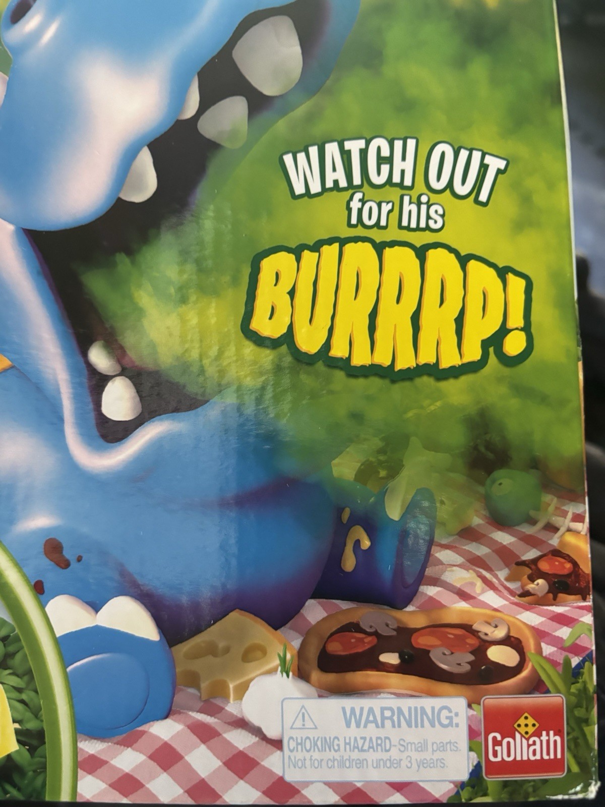 New BURPING BOBBY Hippo by Goliath 2-4 Players Fun Ages 4+ Watch Out For Burps!