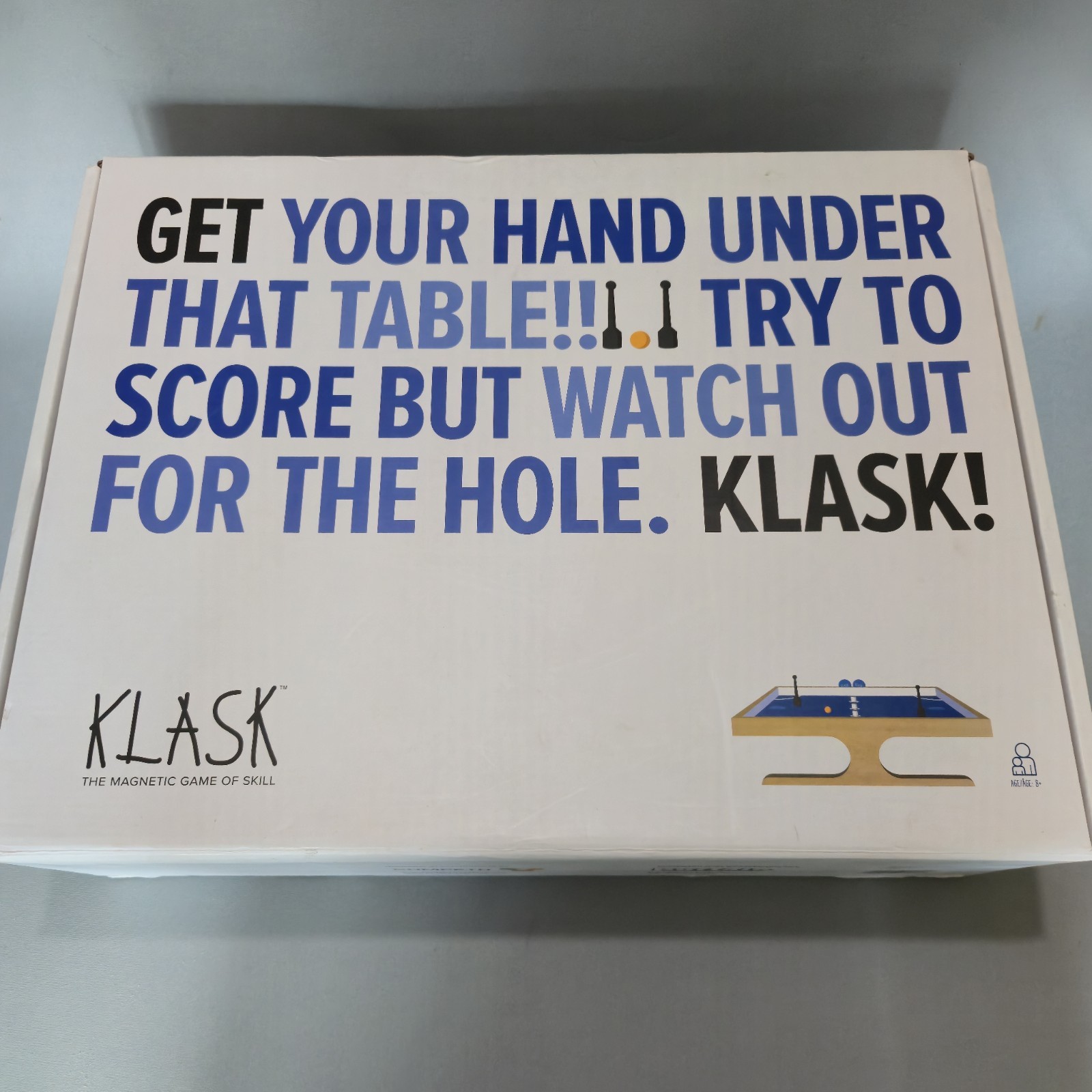 KLASK AN EPIC MAGNETIC BATTLE GAME IN BOX COMPLETE UPGRADED PLEASE READ