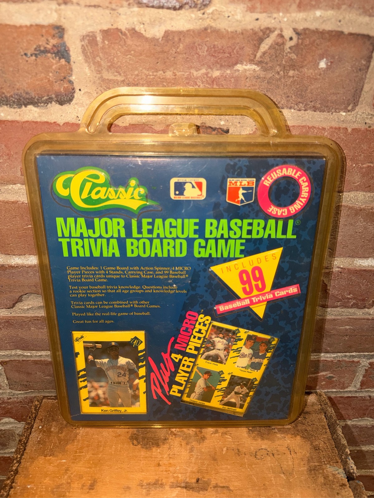 1990 Classic MLB Baseball Trivia Board Game Ken Griffey Jr. Unopened