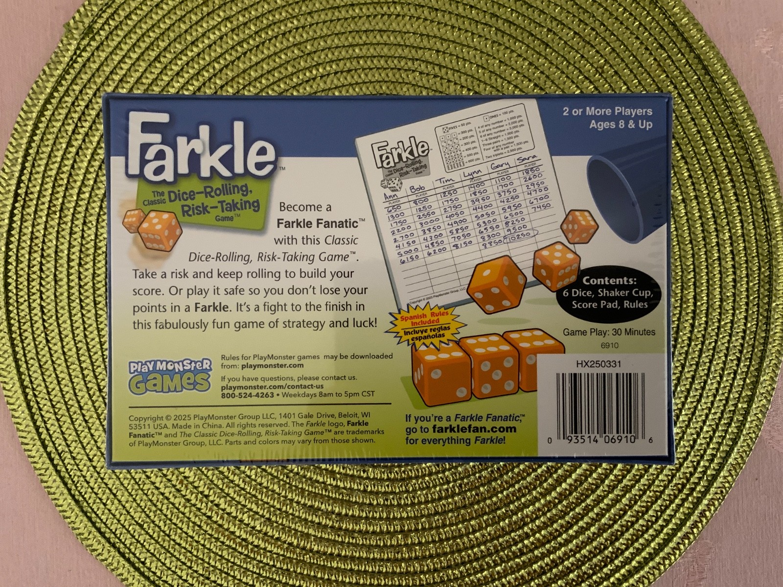 Patch Products 6910 Farkle Classic Dice Game