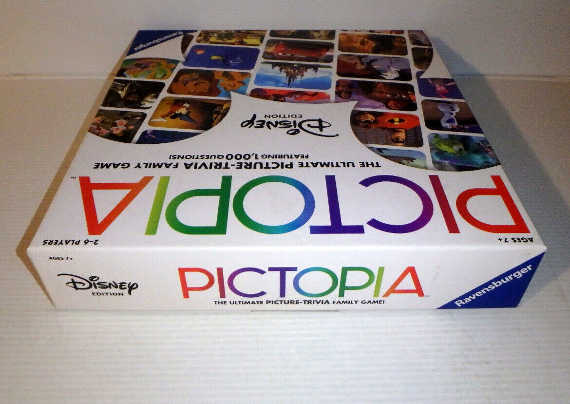 RAVENSBURGER Disney “PICTOPIA” The Ultimate Picture Trivia Family Game ~ LN!
