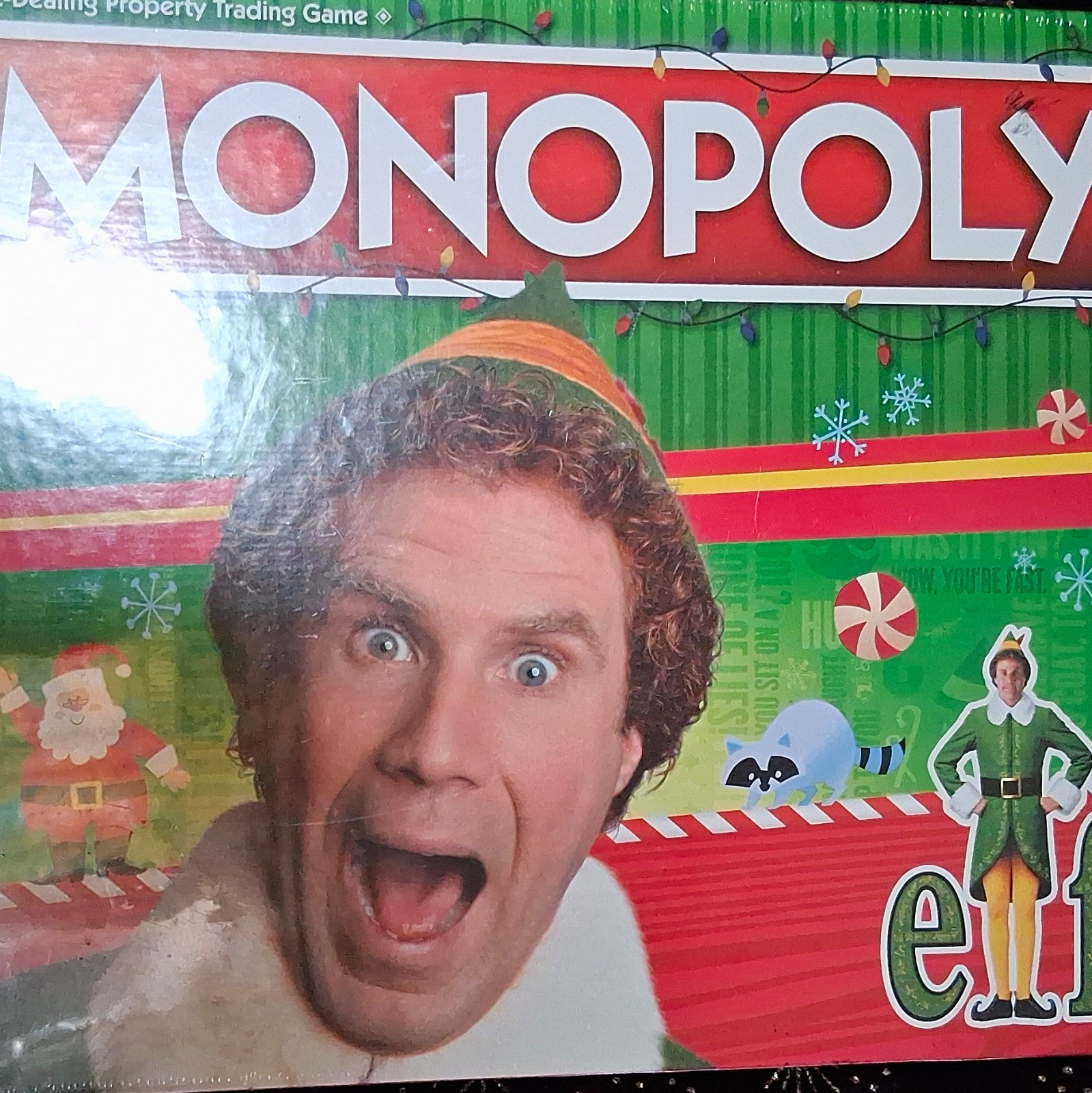 Hasbro Monopoly Elf Holiday Edition Board Game, Ages 8+ 2-6 Players