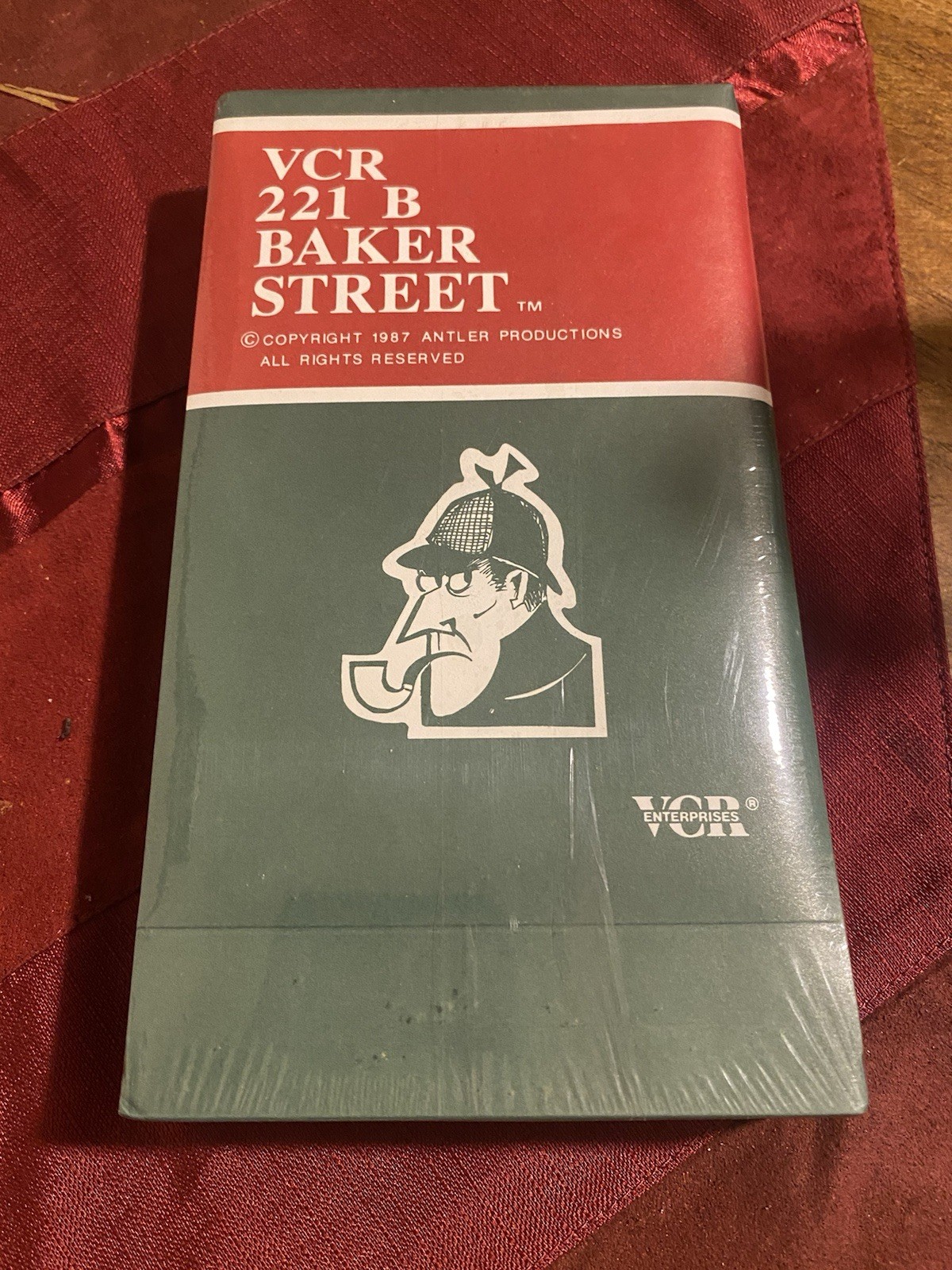 VTG VCR 221 B Baker Street Sherlock Holmes Mystery Game 1987 VHS Board Game