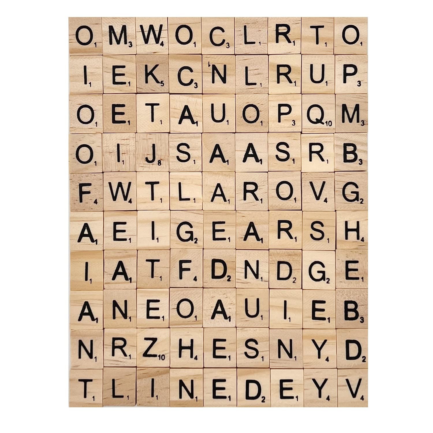 400 Pcs Wood Letter Tiles, Wooden Tiles for Crafts