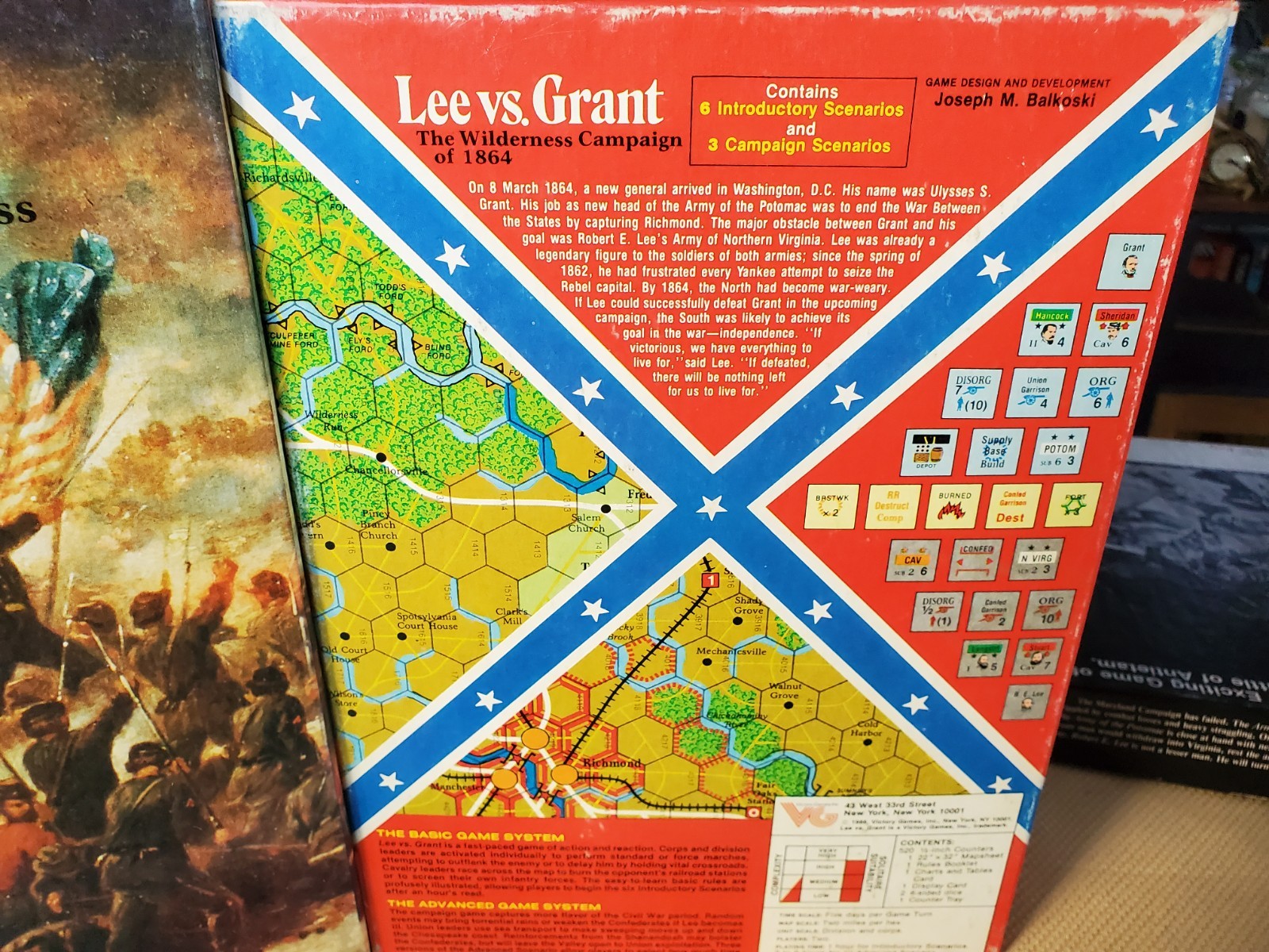 Lee vs. Grant: The Wilderness Campaign of 1864- Victory Games Punched, Complete