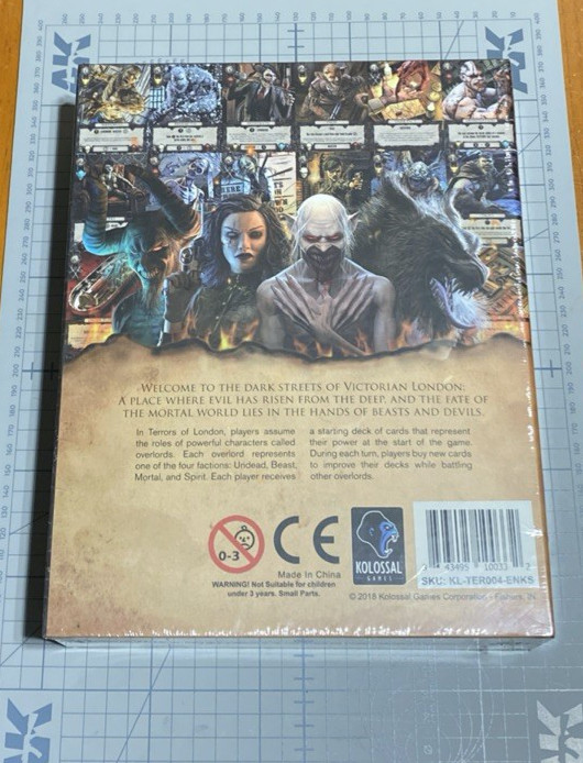 Terrors of London Card Game by Kolossal Games With Playmat