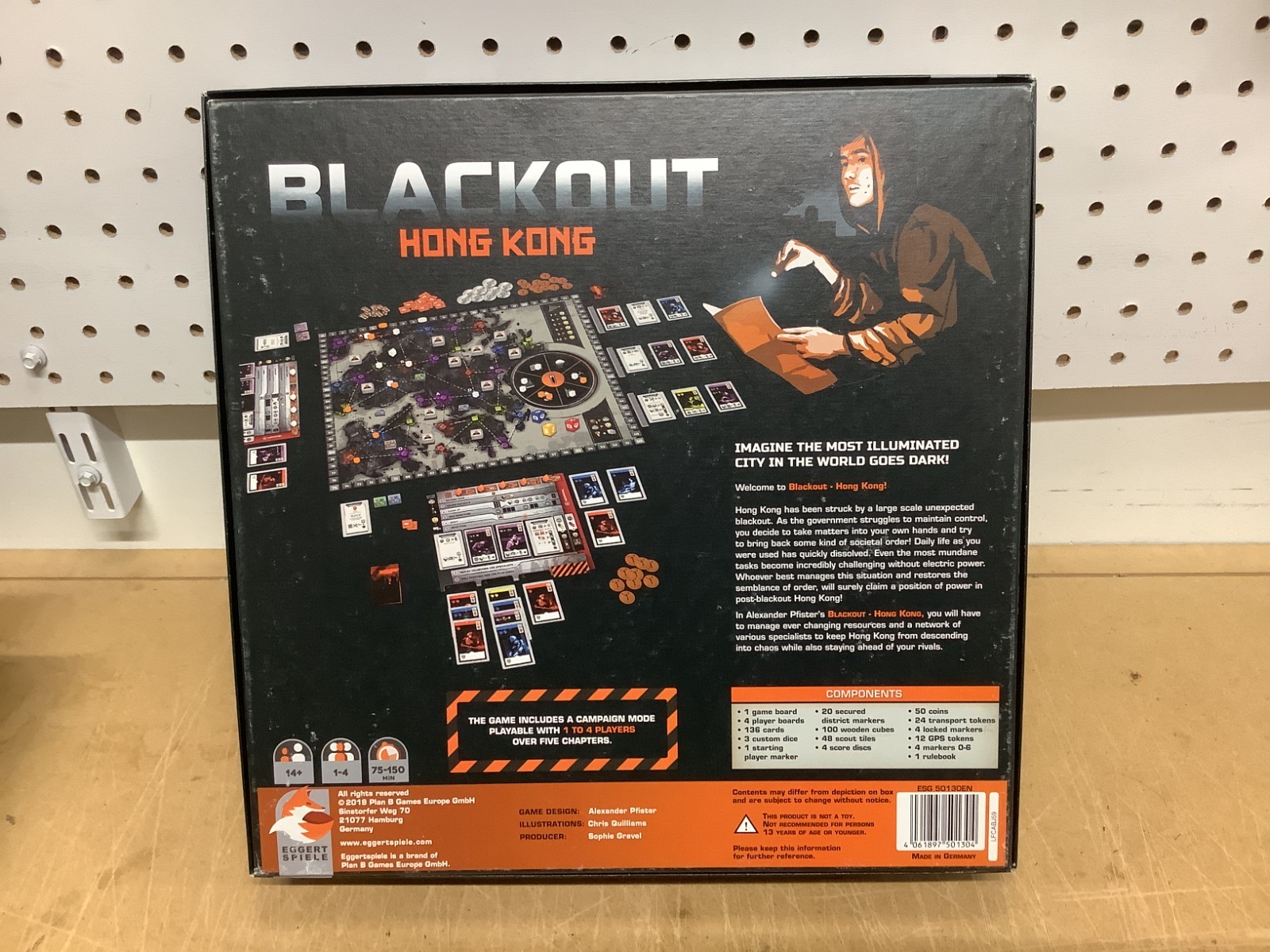 Blackout: Hong Kong Board Game Eggertspiele Strategy Eurogame – used complete