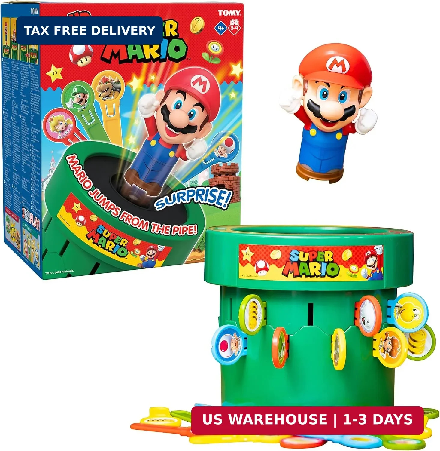 TOMY Pop Up Super Mario Game – Activities for Indoor Recess or Family Game Night