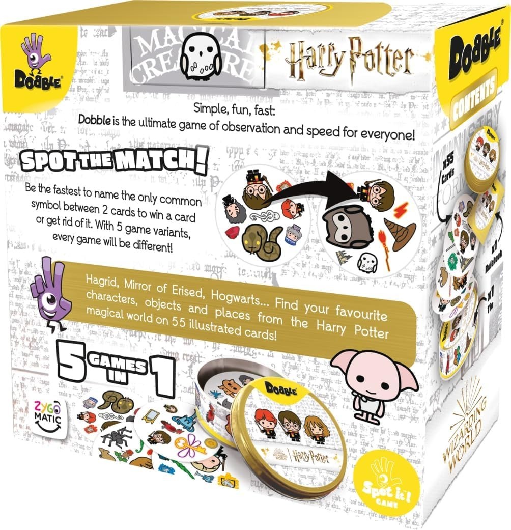 Asmodee Harry Potter Dobble Card Game – Ages 6+ (2-8 Players) – NEW