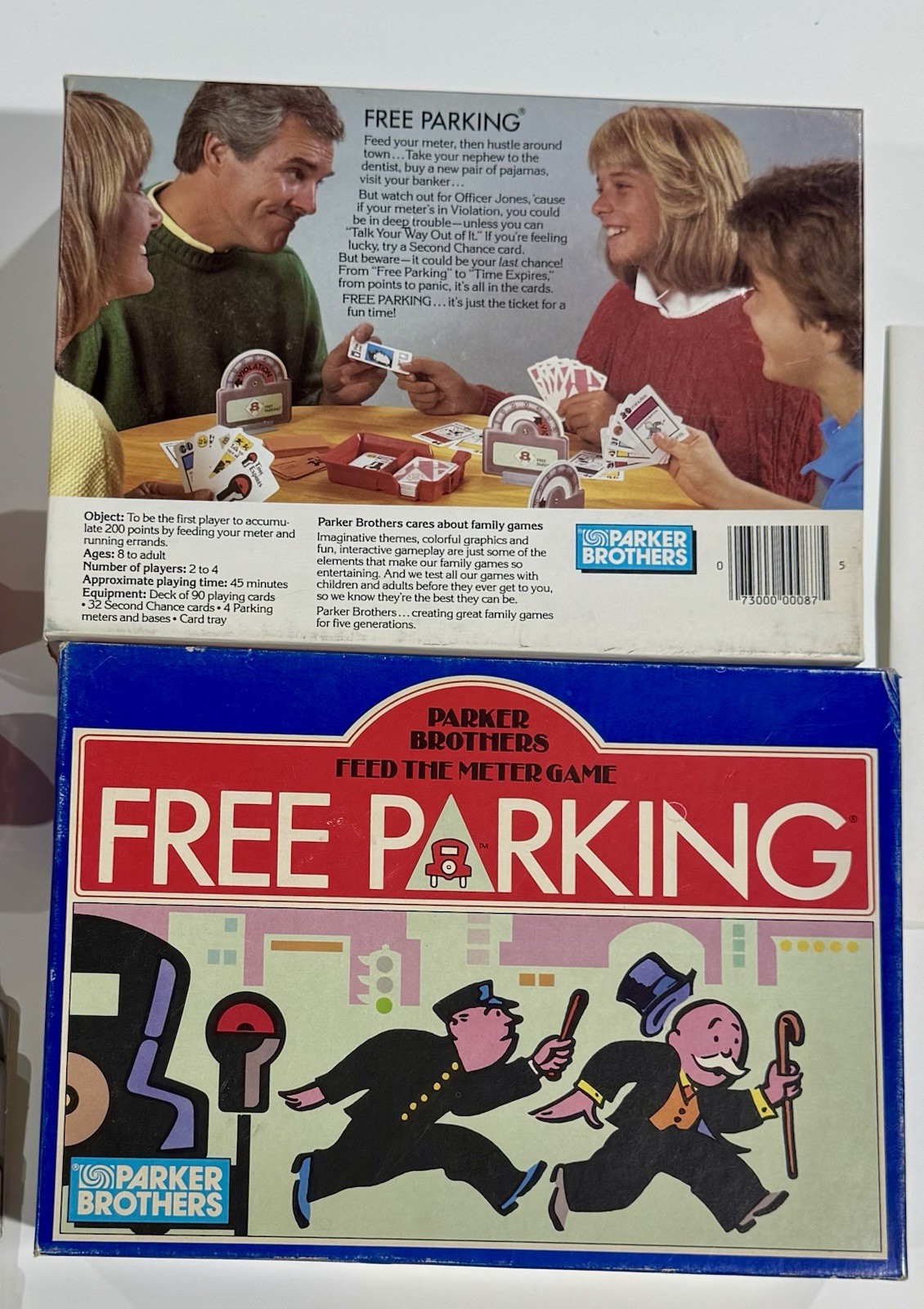 Parker Brothers Free Parking Feed the Meter Card Game Complete Vintage 1988