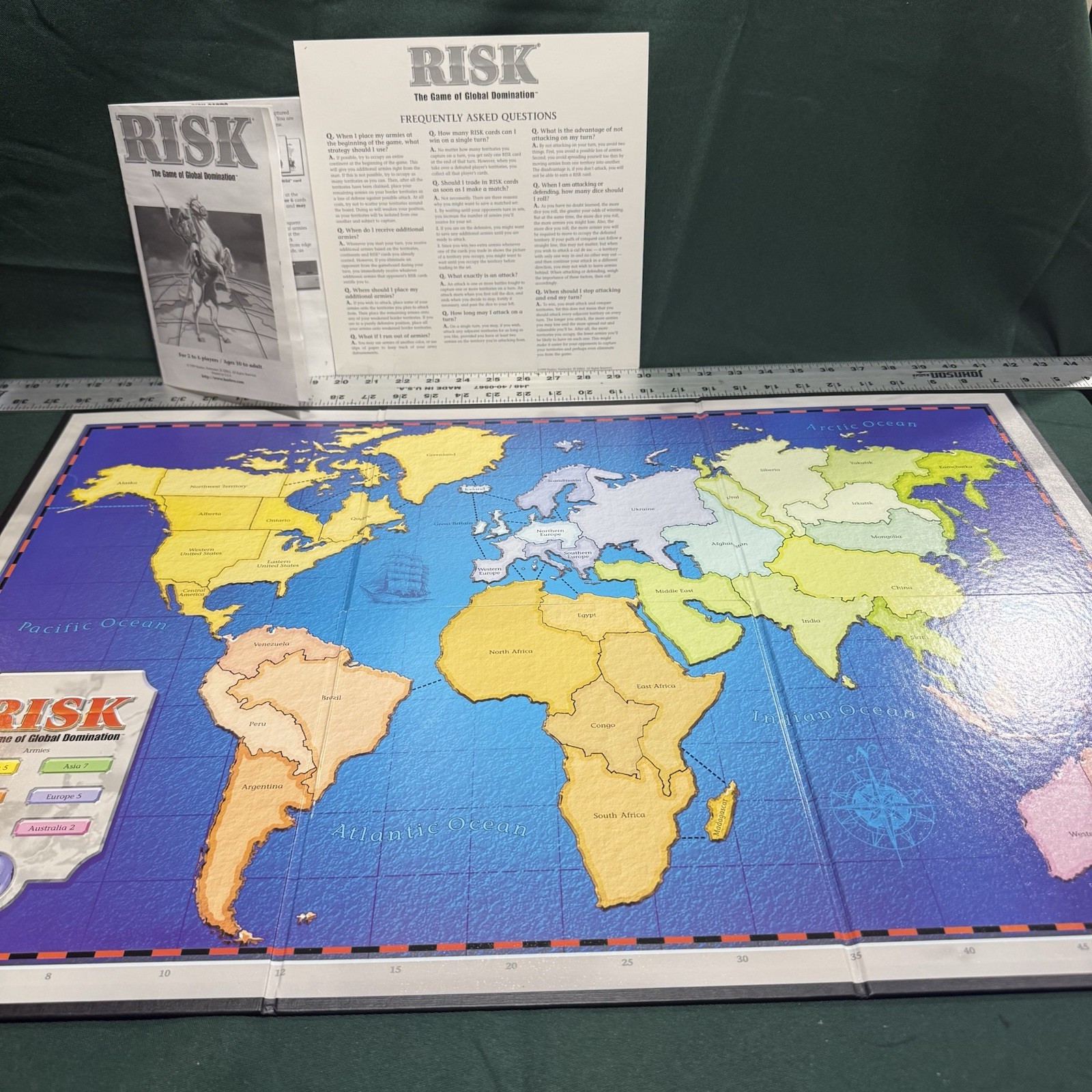 Vintage 1998 Risk Board Game ~ The Game Of Global Domination – Ships Free!