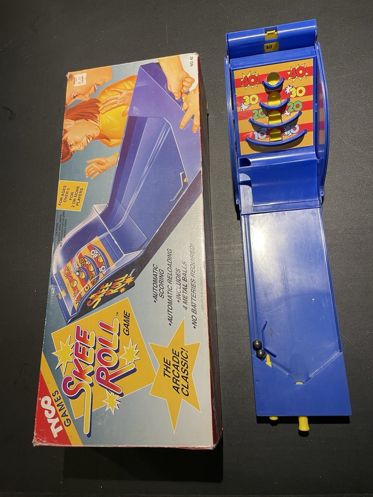 Tyco Arcade Classic Skee Roll Vintage 1990’s Game with original box