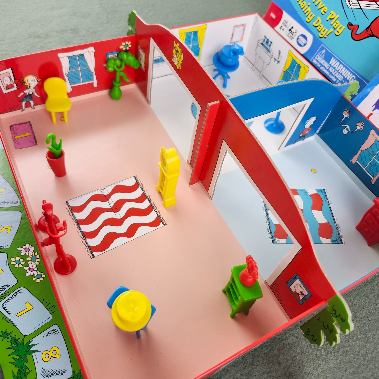 Dr. Seuss Whirly Fun Game COMPLETE Wonder Forge 2016 Kids Family Cat in the Hat