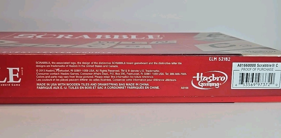 RR | Scrabble Crossword Game Hasbro 2013 Complete